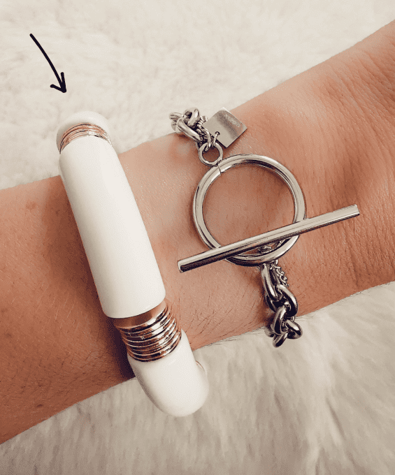 Bracelet Ines Blanc et Doré